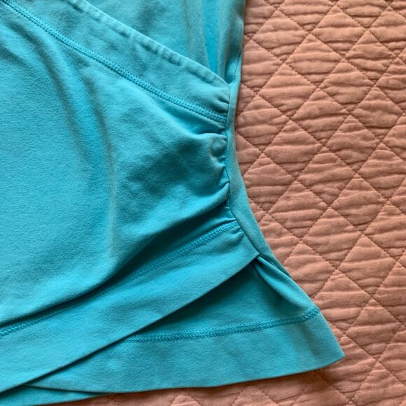MEXX - Faux Wrap Tee shirt is a short sleeve turquoise medium - Picture 3 of 8
